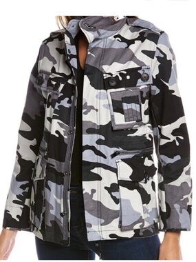 ZADIG & VOLTAIRE Kola Camo Utility Jacket Size Medium Women’s NEW $600 Retail